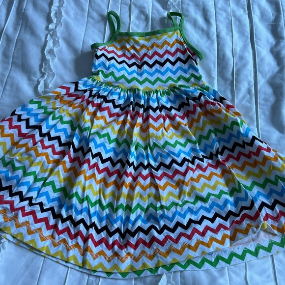 KPea 4t Rainbow Chevron Sundress - Picture 3 of 4